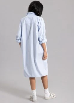 The Frankie Shop Mav Shirt Dress - Blue Stripe 18 The Frankie Shop Mav Shirt Dress - Blue Stripe