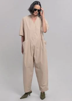 Love My Santa Maxim Jumpsuit - Beige