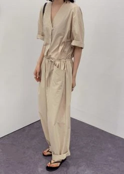 Love My Santa Maxim Jumpsuit - Beige