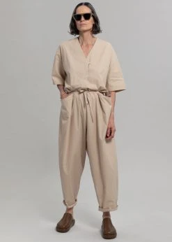 Love My Santa Maxim Jumpsuit - Beige