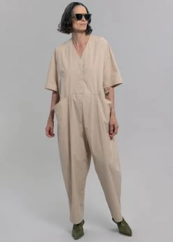 Love My Santa Maxim Jumpsuit - Beige
