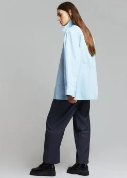 Paper Moon CLOTHING Mayim Oversized Shirt - Sky 20 Paper Moon CLOTHING Mayim Oversized Shirt - Sky