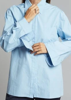 Paper Moon CLOTHING Mayim Oversized Shirt - Sky