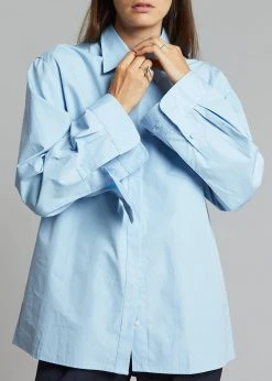 Paper Moon CLOTHING Mayim Oversized Shirt - Sky 17 Paper Moon CLOTHING Mayim Oversized Shirt - Sky