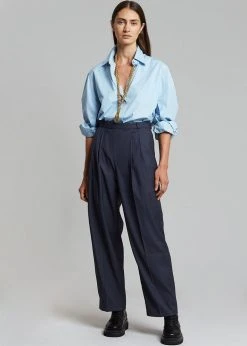 Paper Moon CLOTHING Mayim Oversized Shirt - Sky 15 Paper Moon CLOTHING Mayim Oversized Shirt - Sky