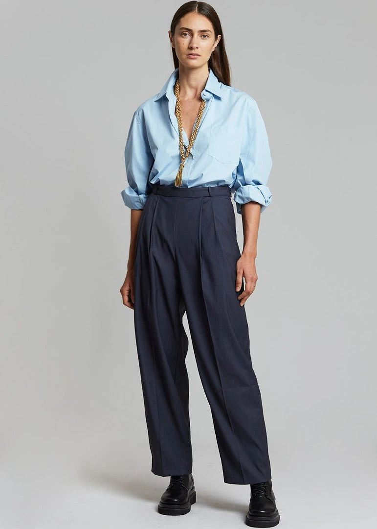 Paper Moon CLOTHING Mayim Oversized Shirt - Sky 5 Paper Moon CLOTHING Mayim Oversized Shirt - Sky
