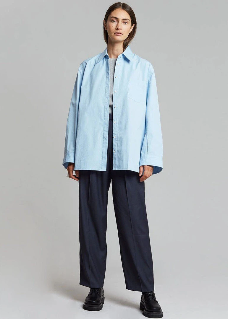Paper Moon CLOTHING Mayim Oversized Shirt - Sky 8 Paper Moon CLOTHING Mayim Oversized Shirt - Sky