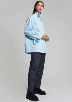 Paper Moon CLOTHING Mayim Oversized Shirt - Sky 13 Paper Moon CLOTHING Mayim Oversized Shirt - Sky