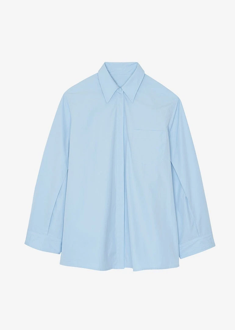Paper Moon CLOTHING Mayim Oversized Shirt - Sky 11 Paper Moon CLOTHING Mayim Oversized Shirt - Sky