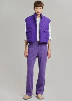 Hyhill Melton Vest - Berry CLOTHING