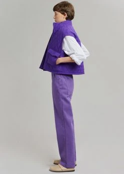 Hyhill Melton Vest - Berry CLOTHING