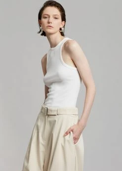 Auver_Fit CLOTHING Mia Belted Pants - Beige