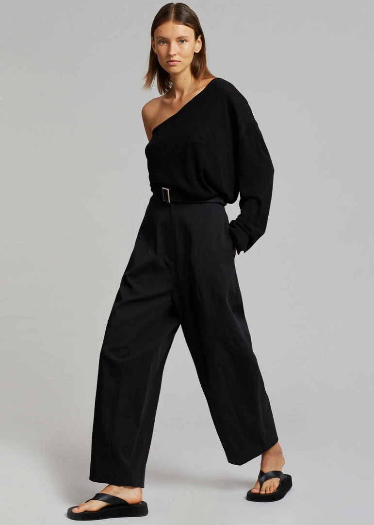 Auver_Fit CLOTHING Mia Belted Pants - Black 1 Auver_Fit CLOTHING Mia Belted Pants - Black