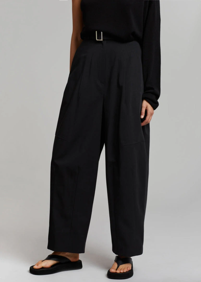 Auver_Fit CLOTHING Mia Belted Pants - Black 2 Auver_Fit CLOTHING Mia Belted Pants - Black