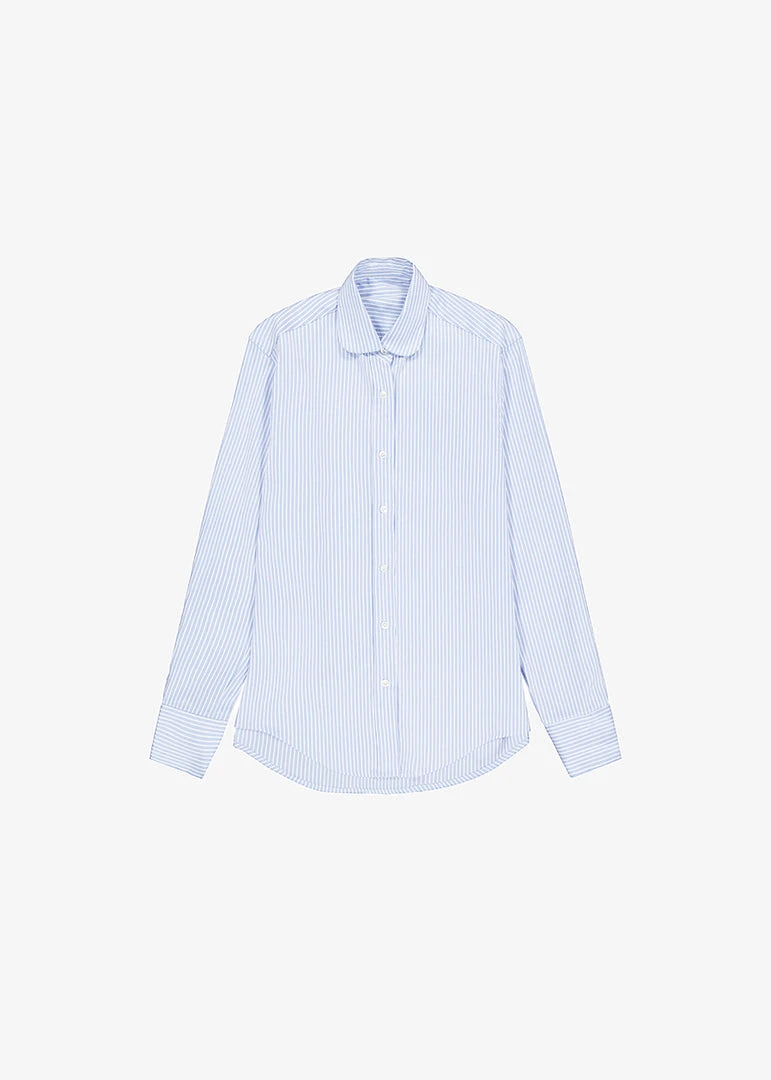 The Frankie Shop Mina Shirt - Blue Stripe 10 The Frankie Shop Mina Shirt - Blue Stripe
