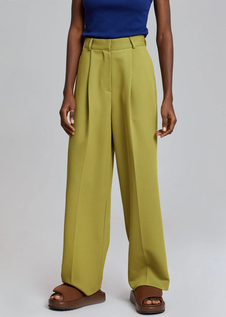 The Frankie Shop Minerva Suit Pants - Moss Green CLOTHING 8 The Frankie Shop Minerva Suit Pants - Moss Green CLOTHING