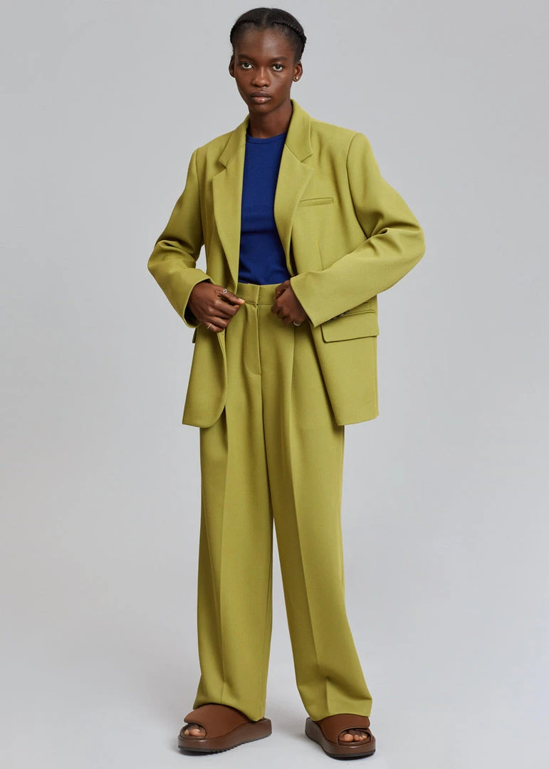 The Frankie Shop Minerva Suit Pants - Moss Green CLOTHING 6 The Frankie Shop Minerva Suit Pants - Moss Green CLOTHING