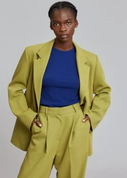 The Frankie Shop Minerva Suit Pants - Moss Green CLOTHING 19 The Frankie Shop Minerva Suit Pants - Moss Green CLOTHING