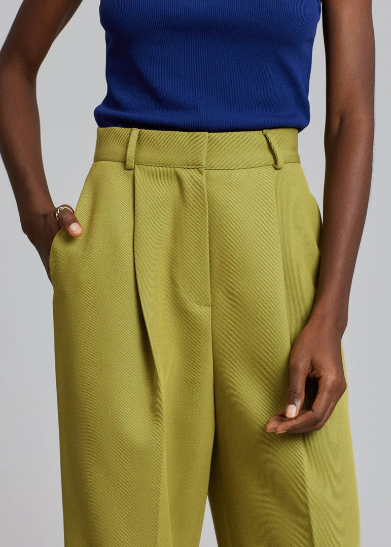 The Frankie Shop Minerva Suit Pants - Moss Green CLOTHING 4 The Frankie Shop Minerva Suit Pants - Moss Green CLOTHING