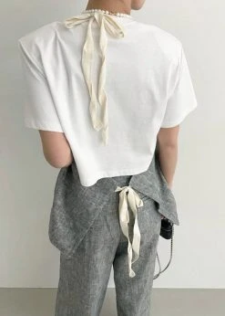 Black Fuchsia Mirl Backless Vest - Grey Melange 21 Black Fuchsia Mirl Backless Vest - Grey Melange