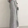 Black Fuchsia Mirl Wide Pants - Grey Melange