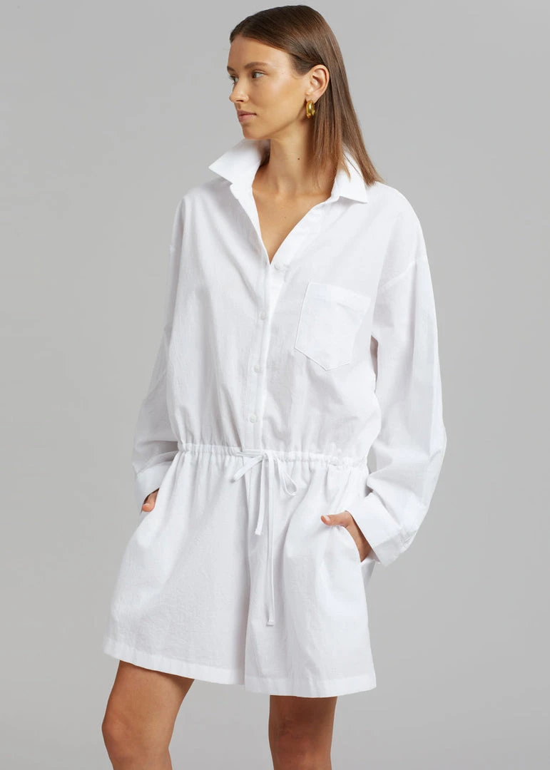 Overtake Mitri Romper - White 5 Overtake Mitri Romper - White