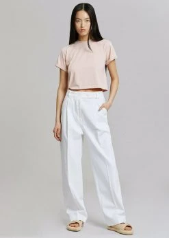 The Frankie Shop Murray Denim Pants - Off White