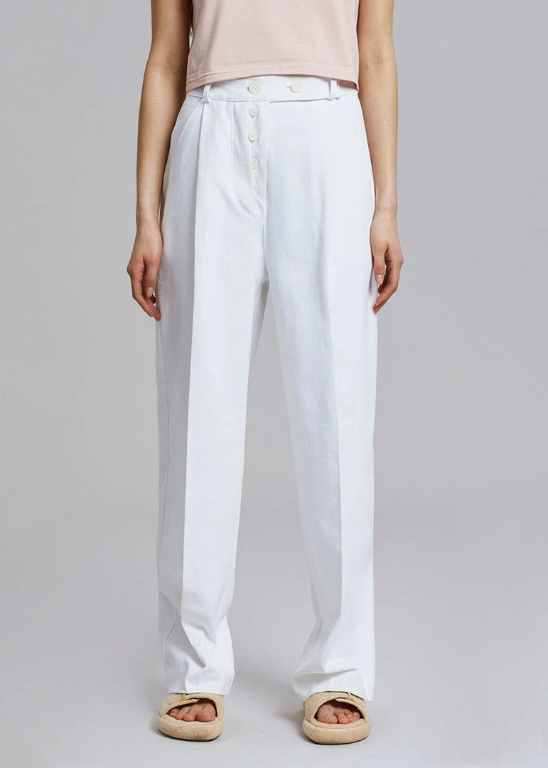 The Frankie Shop Murray Denim Pants - Off White 4 The Frankie Shop Murray Denim Pants - Off White