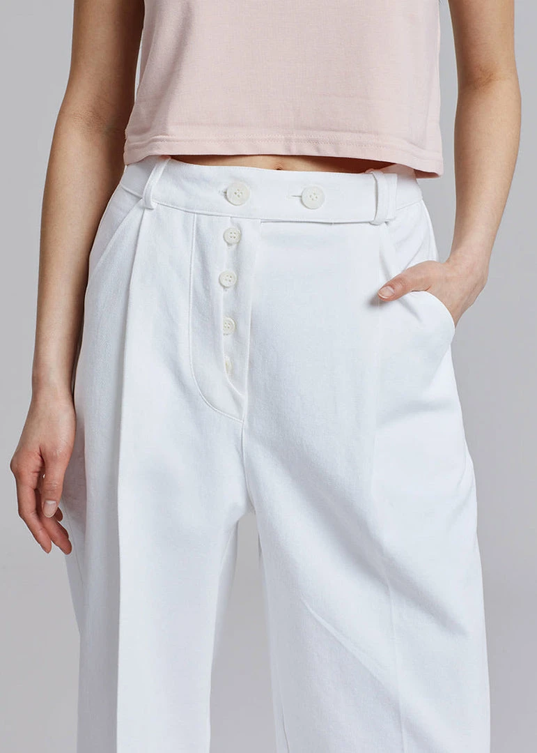 The Frankie Shop Murray Denim Pants - Off White 3 The Frankie Shop Murray Denim Pants - Off White