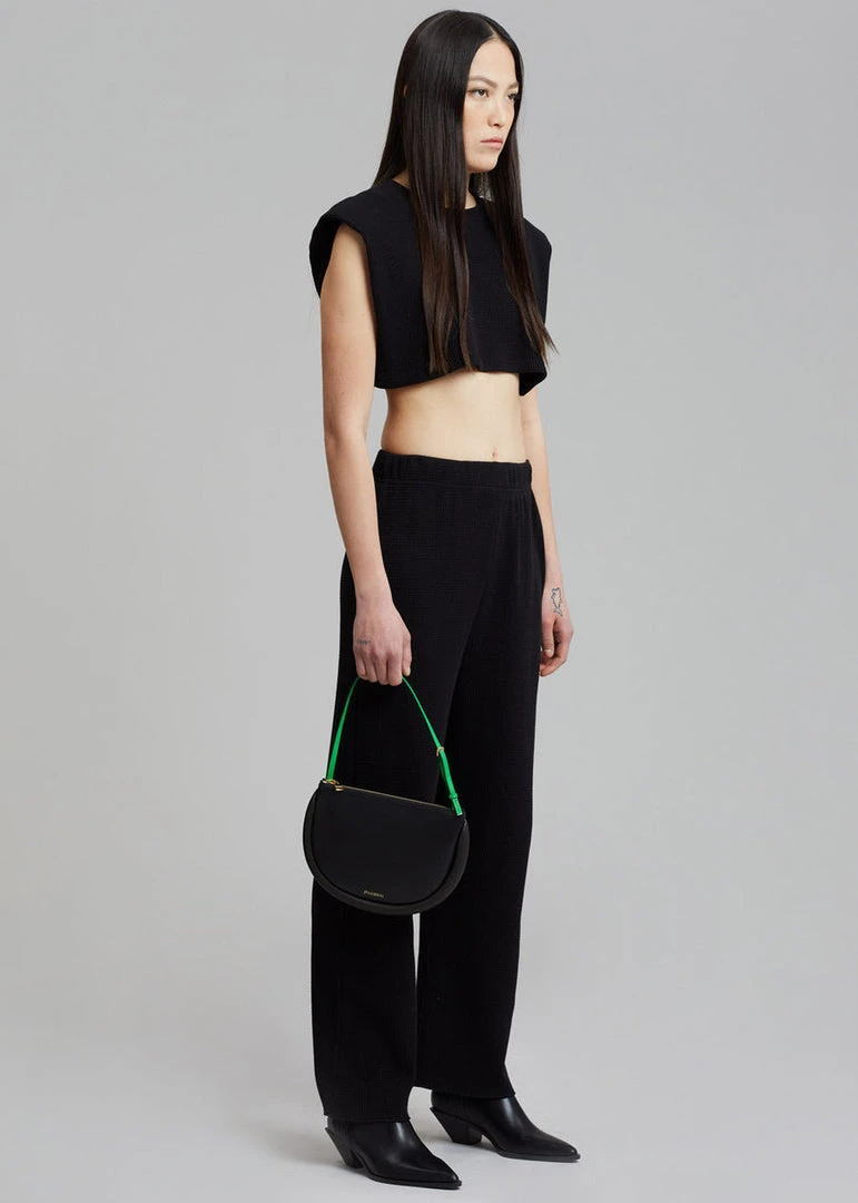 Another J Nanie Honeycomb Sweatpants - Black 1 Another J Nanie Honeycomb Sweatpants - Black