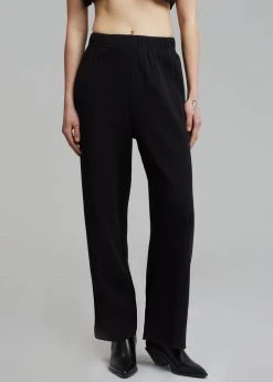 Another J Nanie Honeycomb Sweatpants - Black