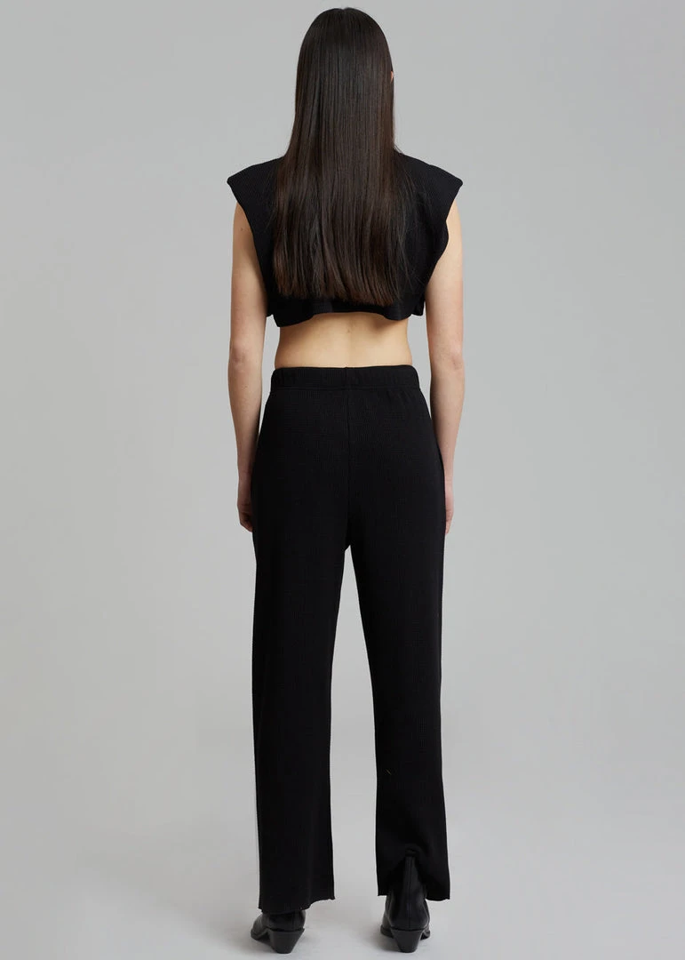 Another J Nanie Honeycomb Sweatpants - Black 10 Another J Nanie Honeycomb Sweatpants - Black