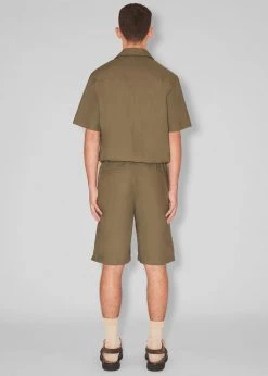 Men Nanushka Benja Short Sleeve Romper - Olive