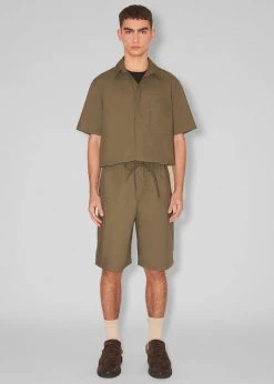 Men Nanushka Benja Short Sleeve Romper - Olive