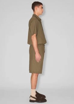 Men Nanushka Benja Short Sleeve Romper - Olive