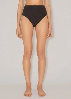 Nanushka Bente High Waist Swim Pants - Black