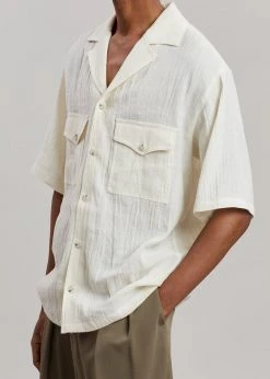 Nanushka Denis Shirt - Creme