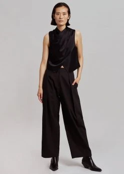 CLOTHING Nanushka Difya Sleeveless Top - Black 10 CLOTHING Nanushka Difya Sleeveless Top - Black