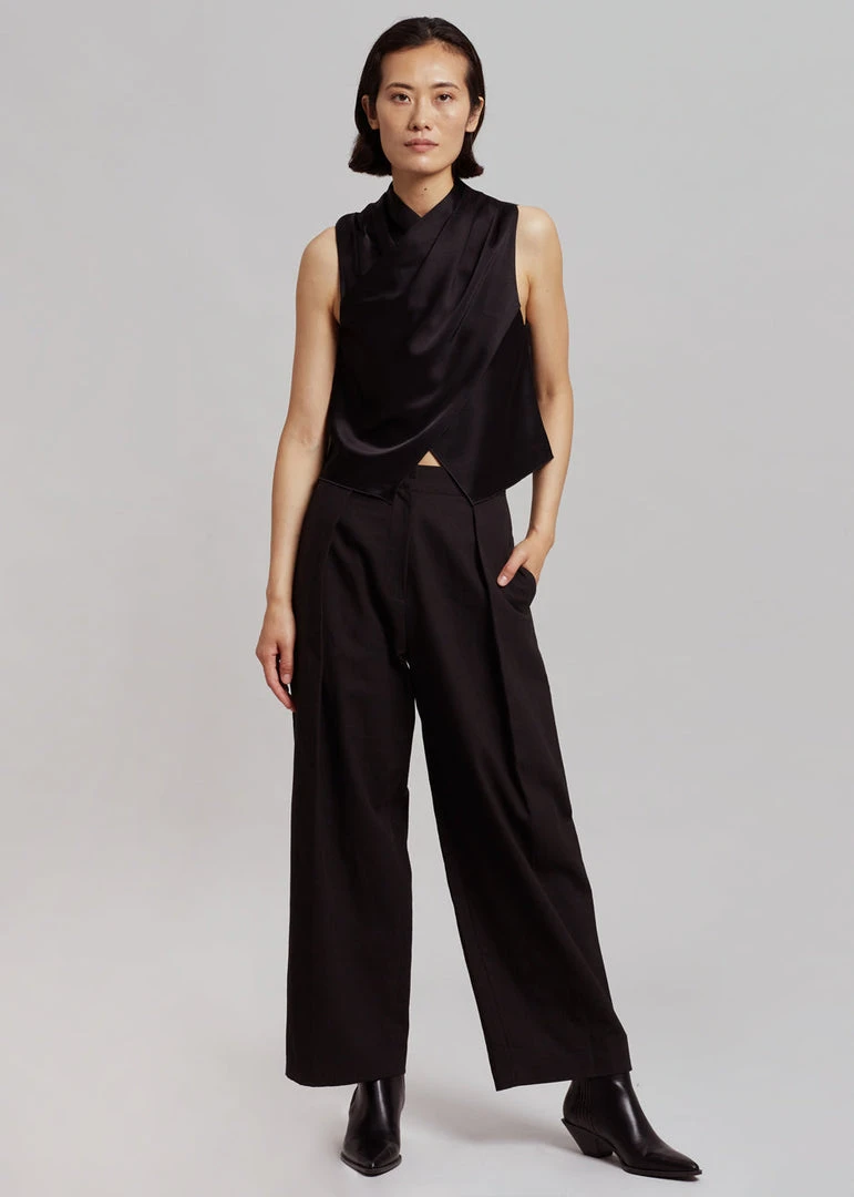 CLOTHING Nanushka Difya Sleeveless Top - Black 4 CLOTHING Nanushka Difya Sleeveless Top - Black