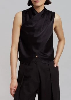 CLOTHING Nanushka Difya Sleeveless Top - Black