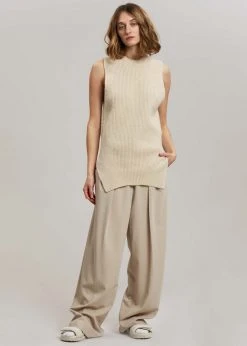 Nanushka Leela Knit Vest - Beige