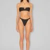 CLOTHING Nanushka Mahy Round Front Wire Bandeau - Black