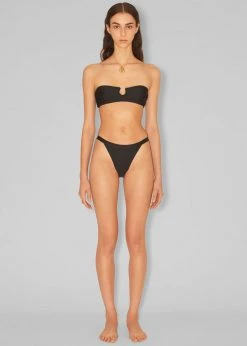 CLOTHING Nanushka Mahy Round Front Wire Bandeau - Black