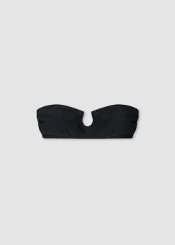CLOTHING Nanushka Mahy Round Front Wire Bandeau - Black