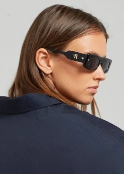 Nanushka Ruthie Bio Plastic Sunglasses - Black ACCESSORIES