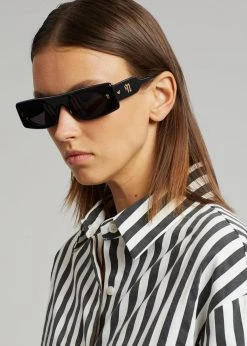 Nanushka Ruthie Bio Plastic Sunglasses - Black ACCESSORIES