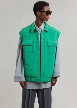 Follow Nauja Vest - Emerald CLOTHING