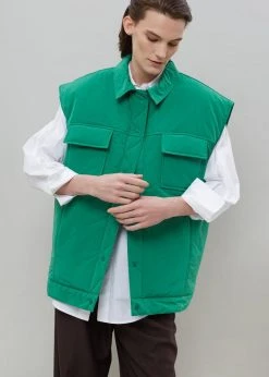 Follow Nauja Vest - Emerald CLOTHING