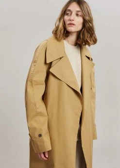 The Frankie Shop Nea Trench Coat - Beige CLOTHING