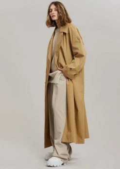 The Frankie Shop Nea Trench Coat - Beige CLOTHING